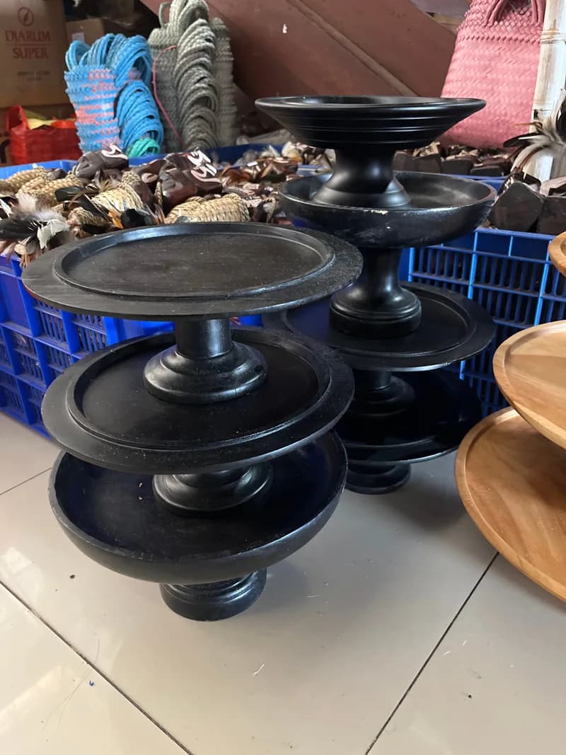 (collection) Wooden Dulang (black)