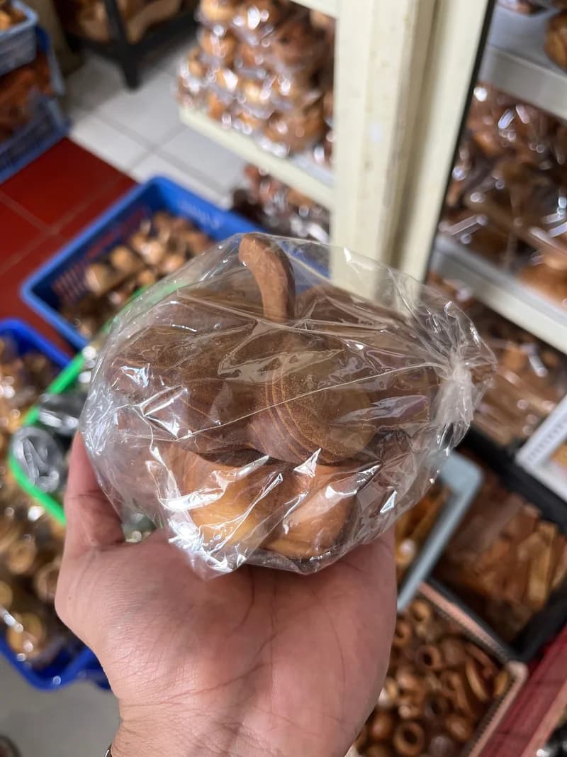 Wooden Container For Sambal, Coconut Shaped made from Wood Base - Balinese Arts & Crafts (view 2) - thumbnail