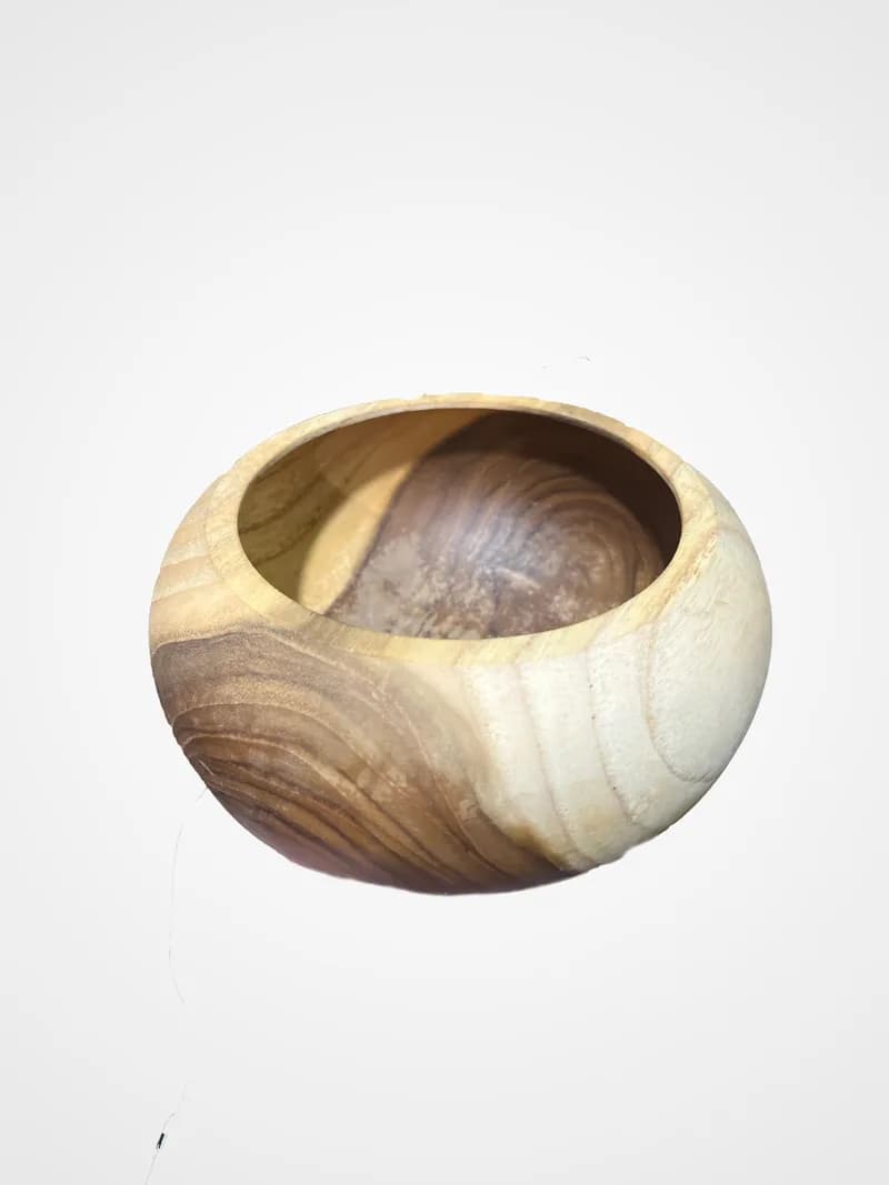 Bowl Wooden made from Wood Base - Balinese Arts & Crafts (view 3) - thumbnail
