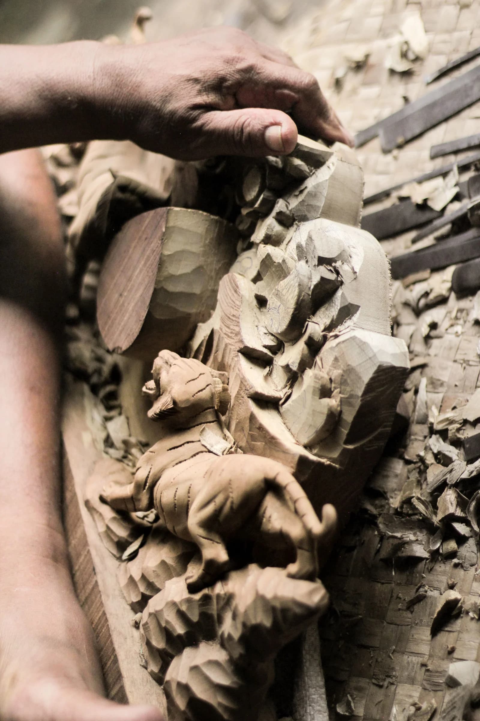 One of the Last Wood Sculptors in Desa Adat Batuan