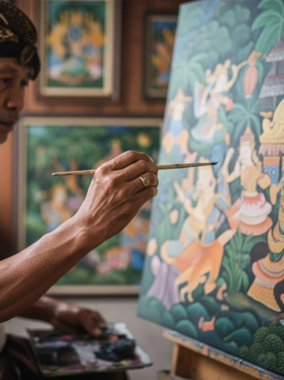Wholesale Painting from Bali - Handcrafted Indonesian Art