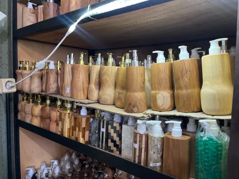 Shampoo Bottle Wooden