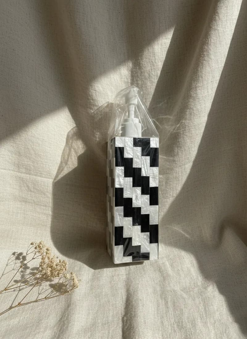 Shell Plated Square Container