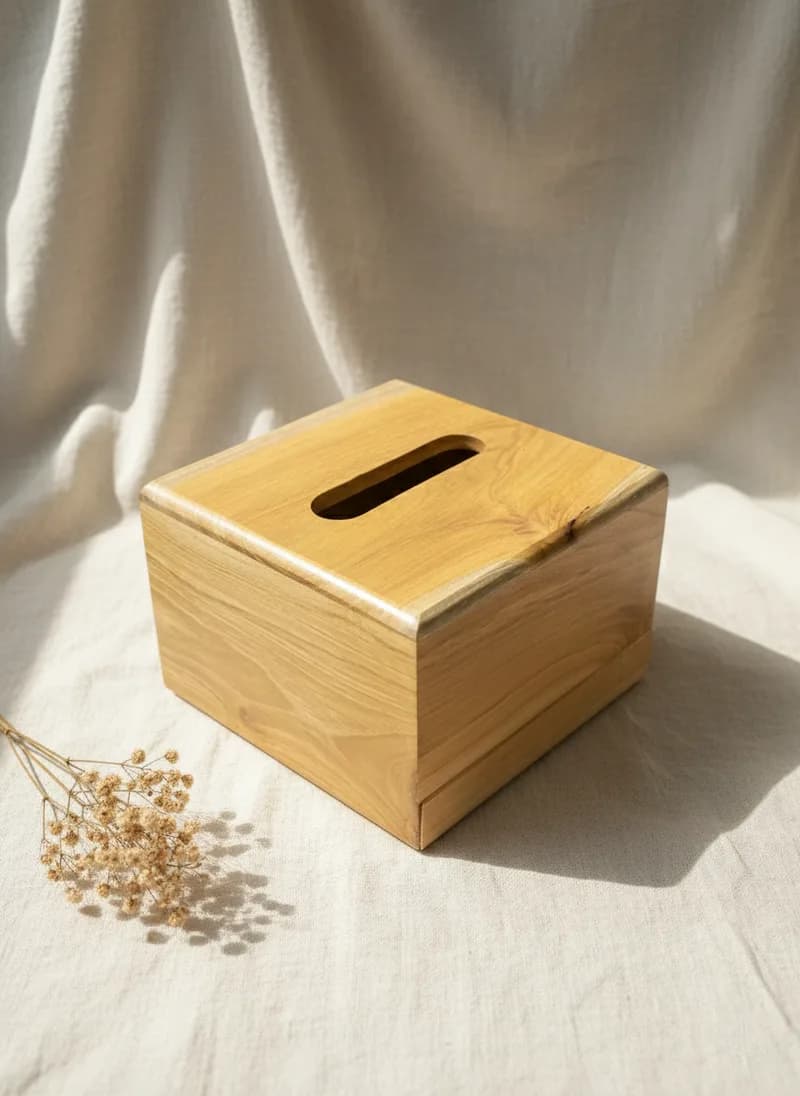 Wooden Tissue Box
