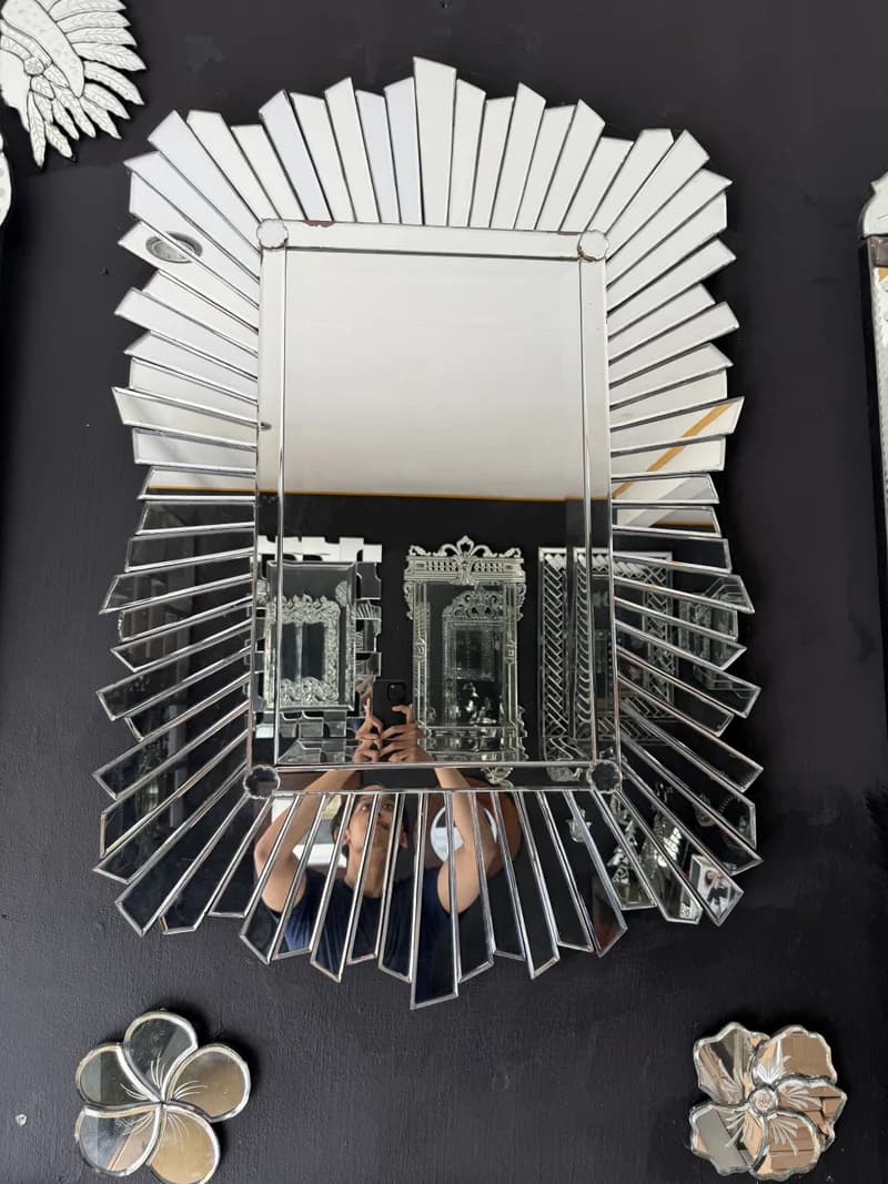 Custom Rectangle Pattern made from Mirror - Balinese Mirror