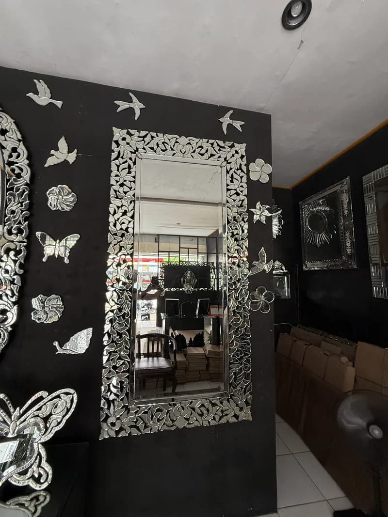 Rectangle Batik Pattern Mirror